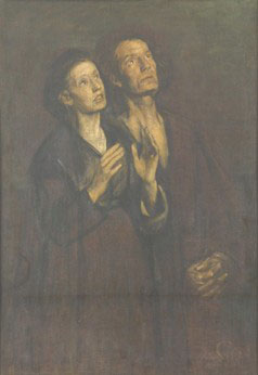 Two figures. Etude